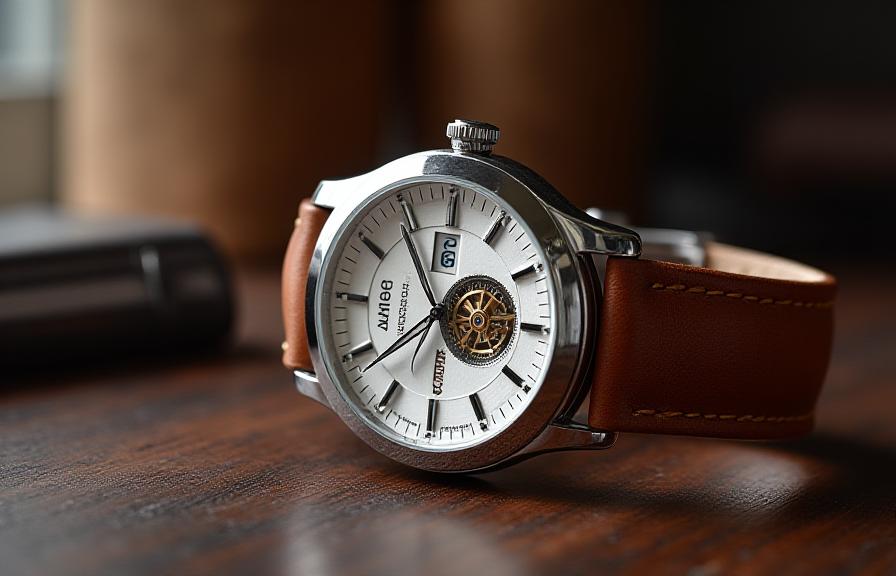 Artisan wristwatch with exposed gears